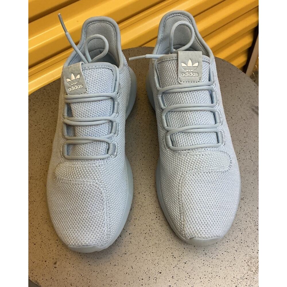 ADIDAS Tubular Shadow Knit Light Blue Sneaker 2016 Unisex M 7 - W 8 Athletic NEW
